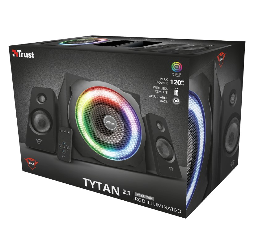 Trust GXT 629 Tytan speaker set 2.1 channels 60 W Black-9