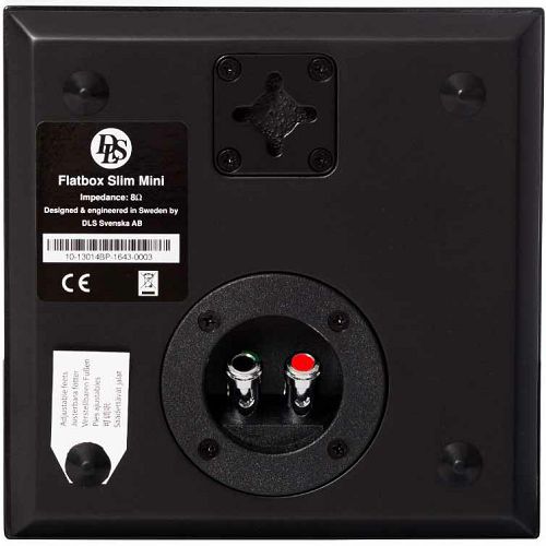 Zvučnici zidni DLS Flatbox Slim Mini, satin crna (par)-3