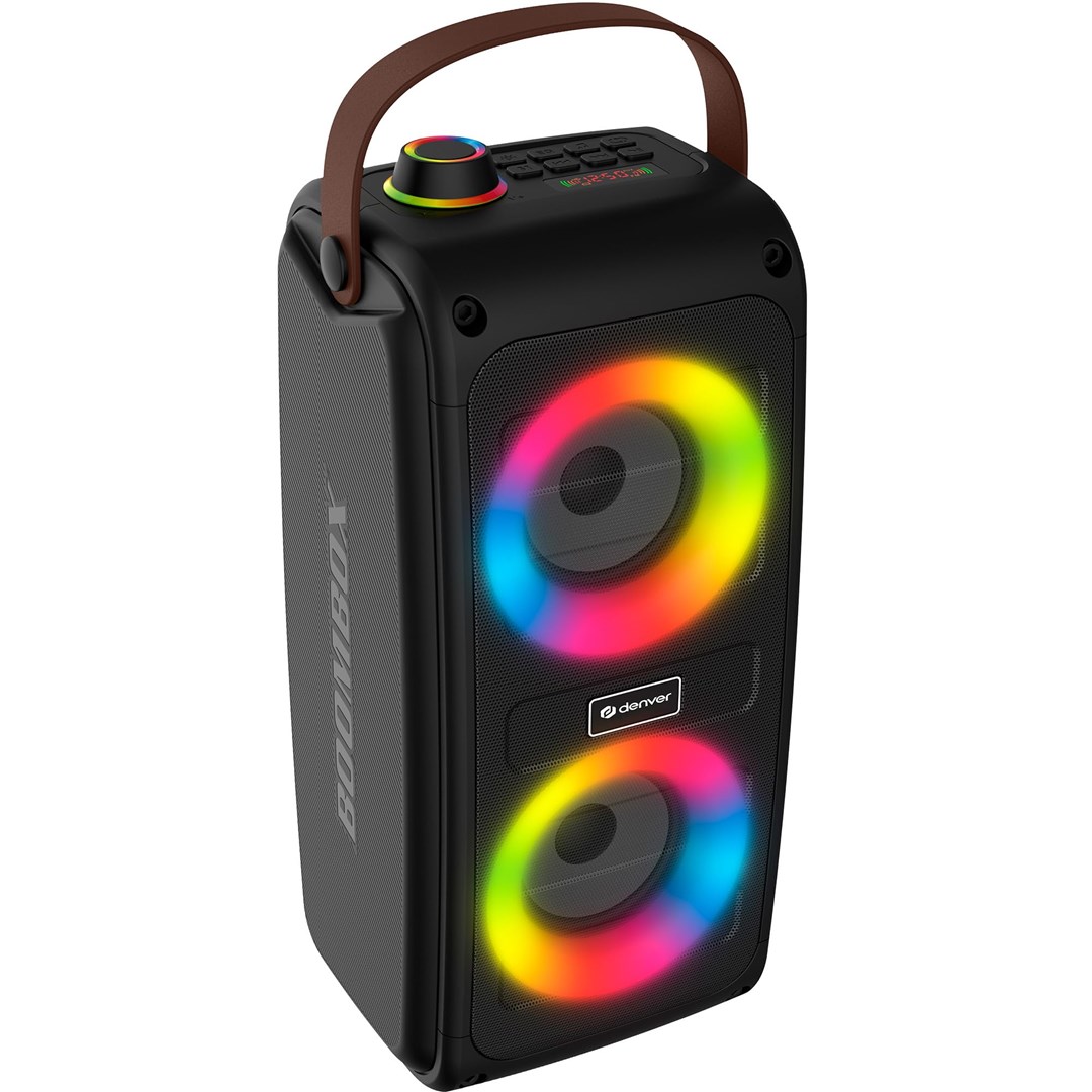 Party zvučnik DENVER BTV-230 (100W, Bluetooth, USB, RGB)-8
