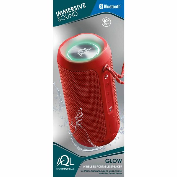Zvučnik CELLULARLINE AQL Glow Red, Bluetooth, 10W, IP67-1