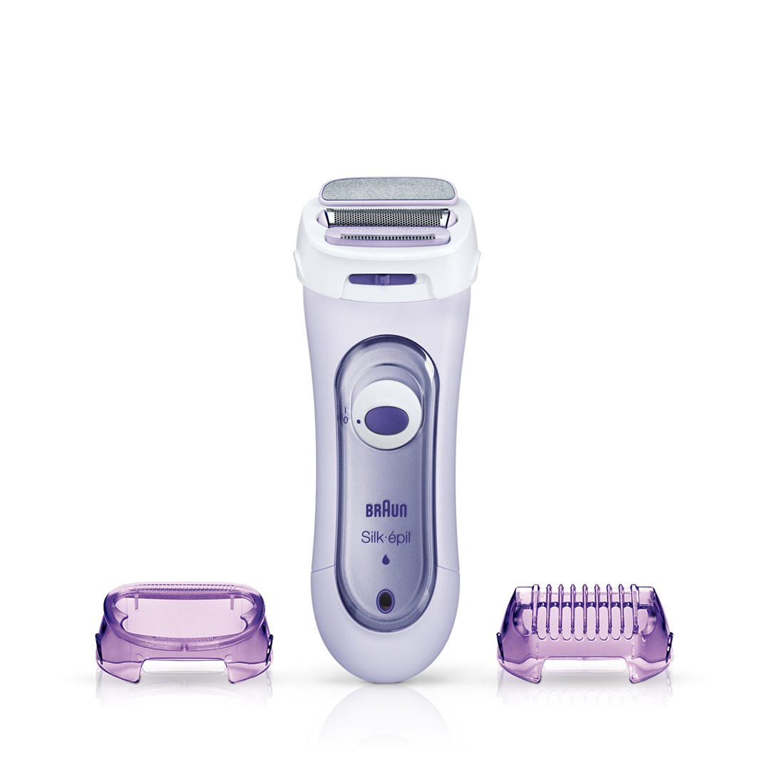 Električni brijač BRAUN Silk-épil LS 5560 (bežični, piling nastavak, trimer kapica, Wet&Dry, lilac)-3
