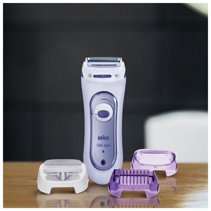 Električni brijač BRAUN Silk-épil LS 5560 (bežični, piling nastavak, trimer kapica, Wet&Dry, lilac)-1