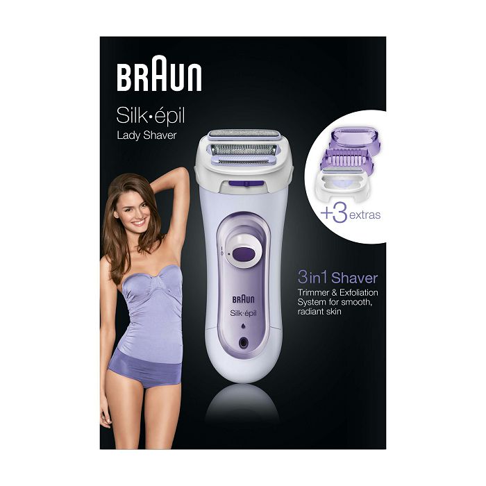 Električni brijač BRAUN Silk-épil LS 5560 (bežični, piling nastavak, trimer kapica, Wet&Dry, lilac)-2