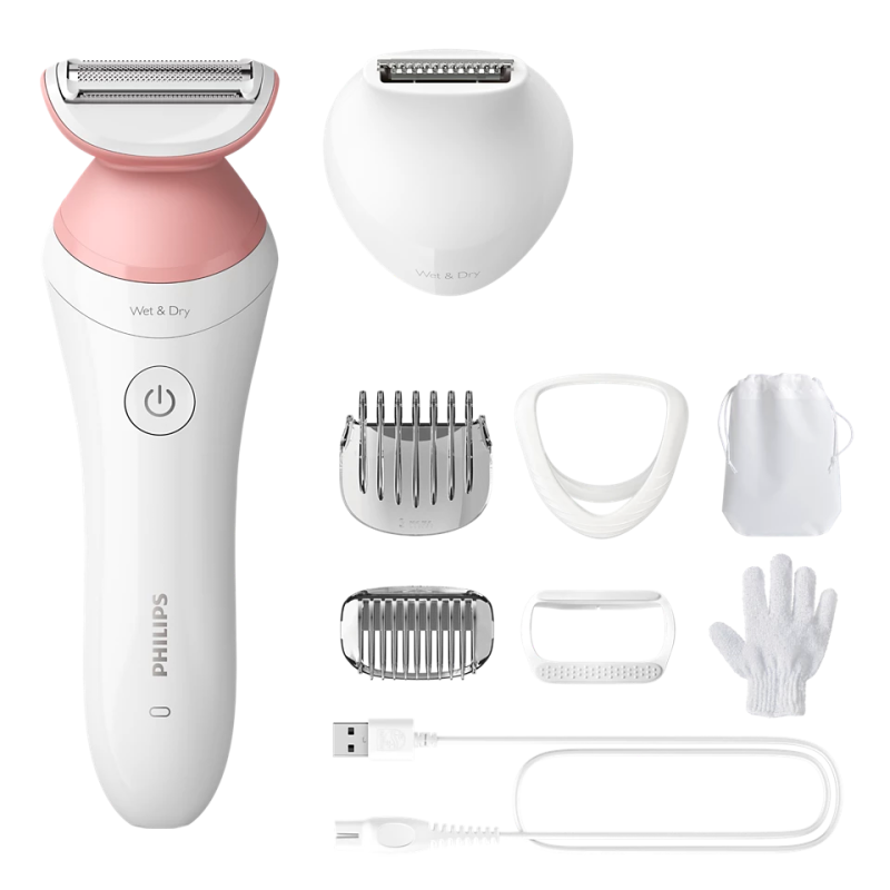 Električni brijač PHILIPS Lady Shaver BRL146/00 (bežični, Wet & Dry, 7 nastavaka, NiMH baterija)-5