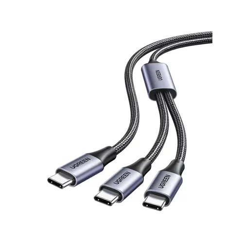 Kabel UGREEN 2in1 dual USB-C punjenje cable with 100W