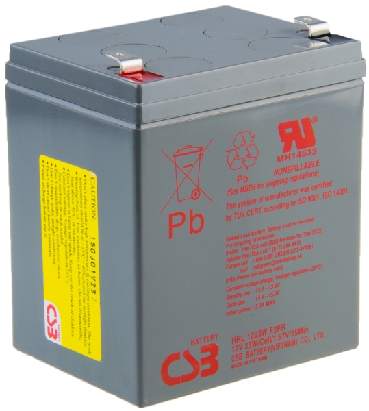 UPS AVACOM Avacom UPS baterija CSB 12V 5,5Ah F2 (12 V, 5,5 Ah, sučelje F2, dimenzije 90 x 70 x 101mm, masa 2,1kg, AGM, jamstvo 2 godine)-0