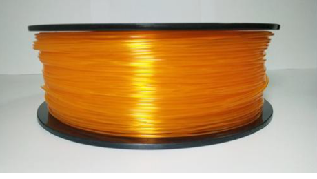 Filament za 3D, Microline Robotics, PLA, 1.75 mm, 1 kg, prozirna narančasta-0