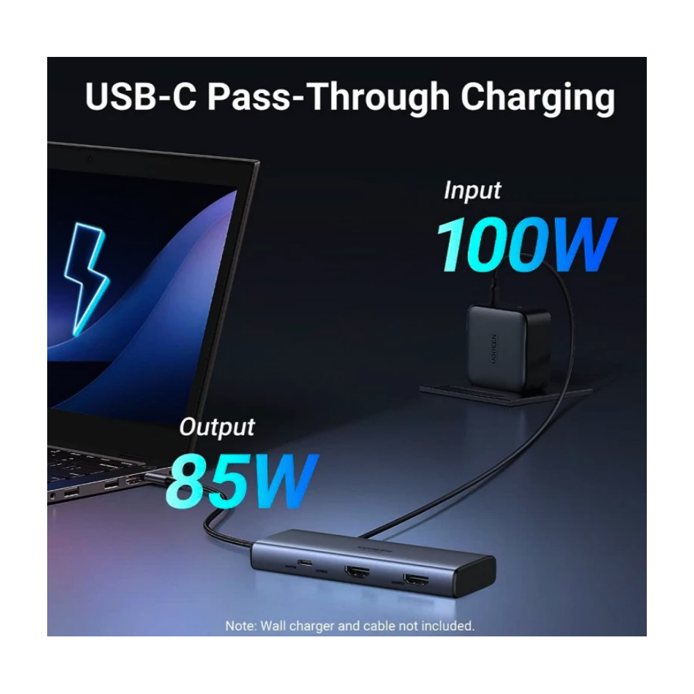 Docking Station UGREEN 6in1 USB-C 100W PD-2