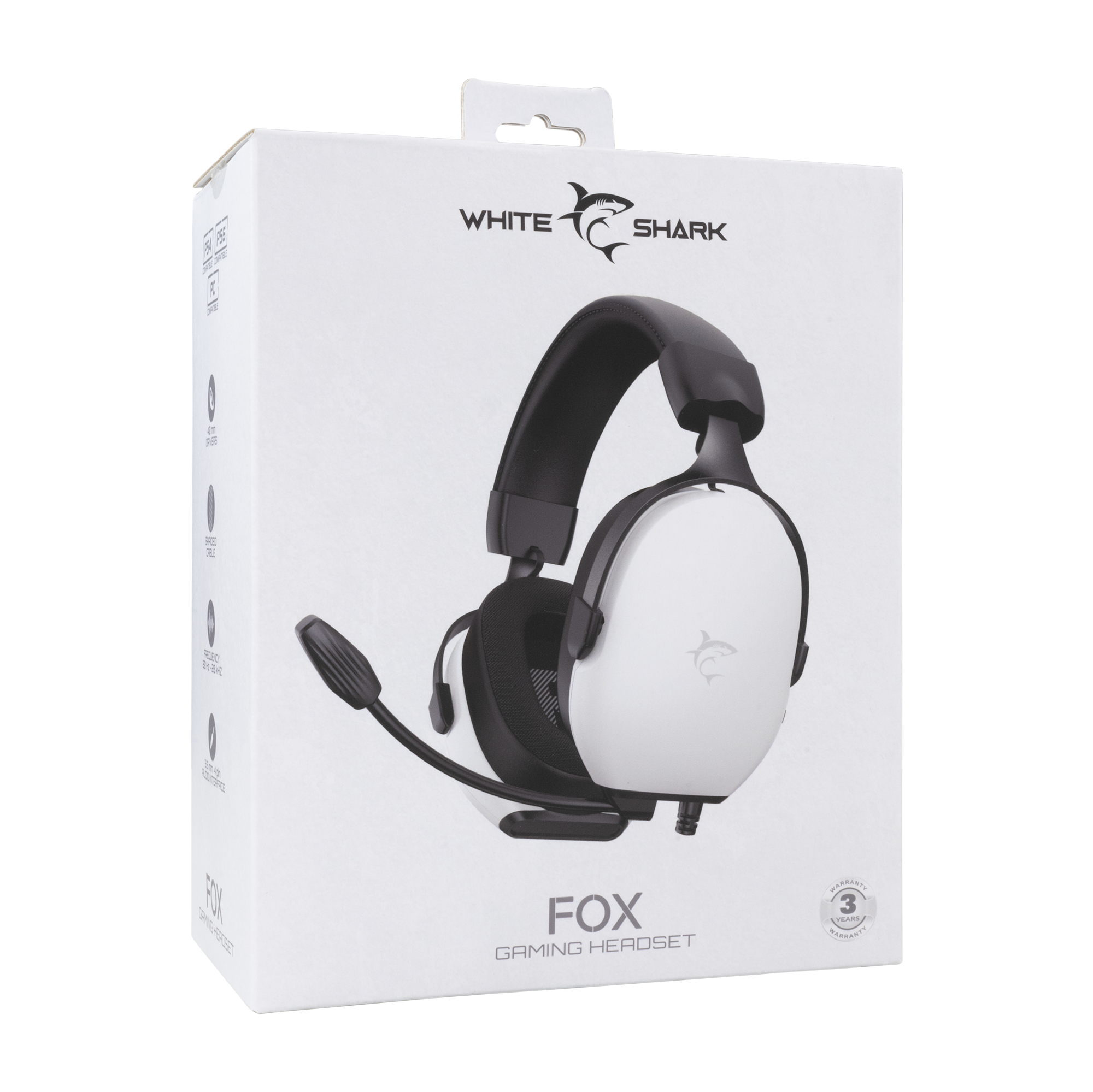 White Shark HEADSET GH-2445 FOX White-7