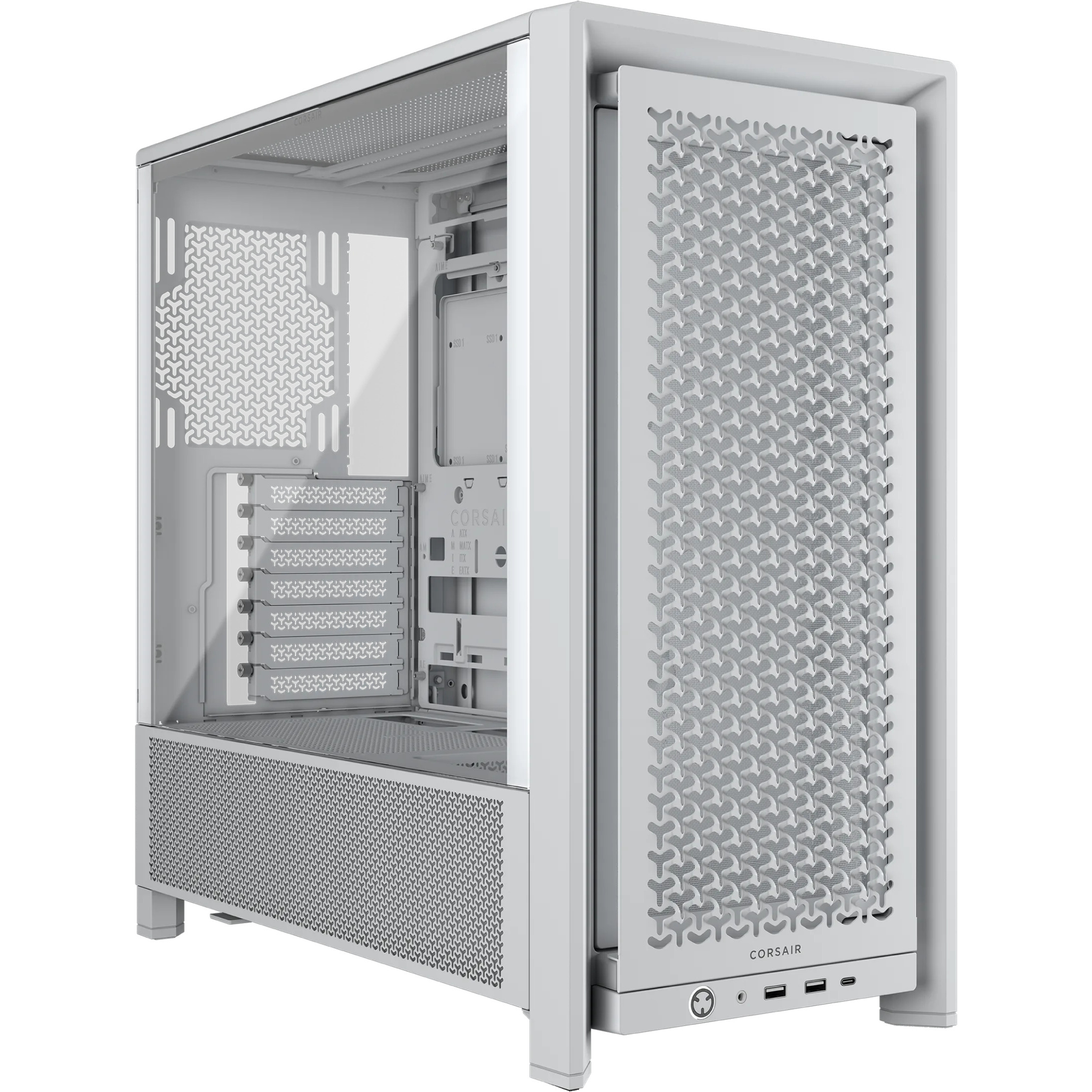 Kućište CORSAIR FRAME 4000D RS Mid-Tower, Bijelo-10