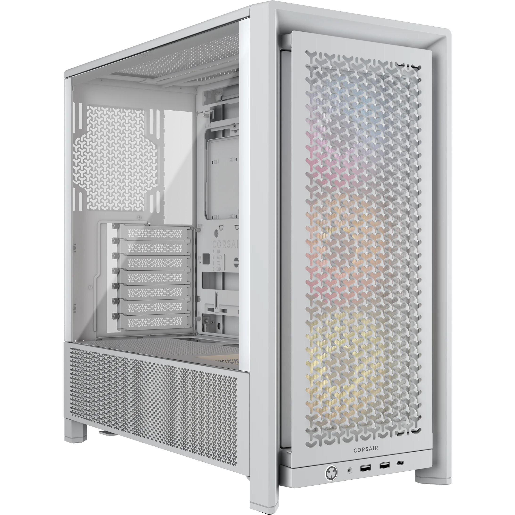 Kućište CORSAIR FRAME 4000D RS ARGB Mid-Tower, Bijelo-1