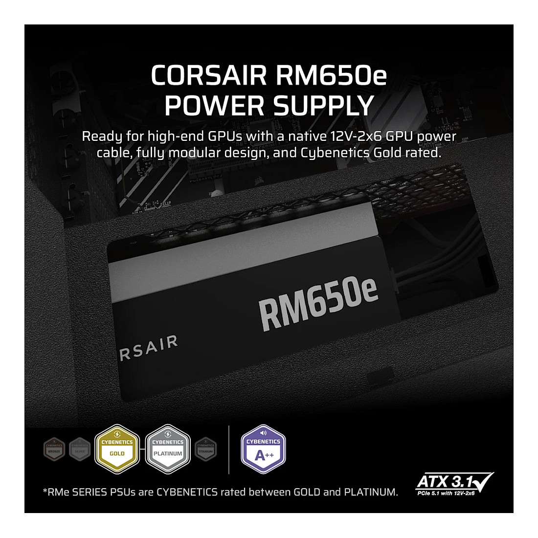 PSU Corsair RMe 650W 80+Gold FM ATX3.1 2025-8