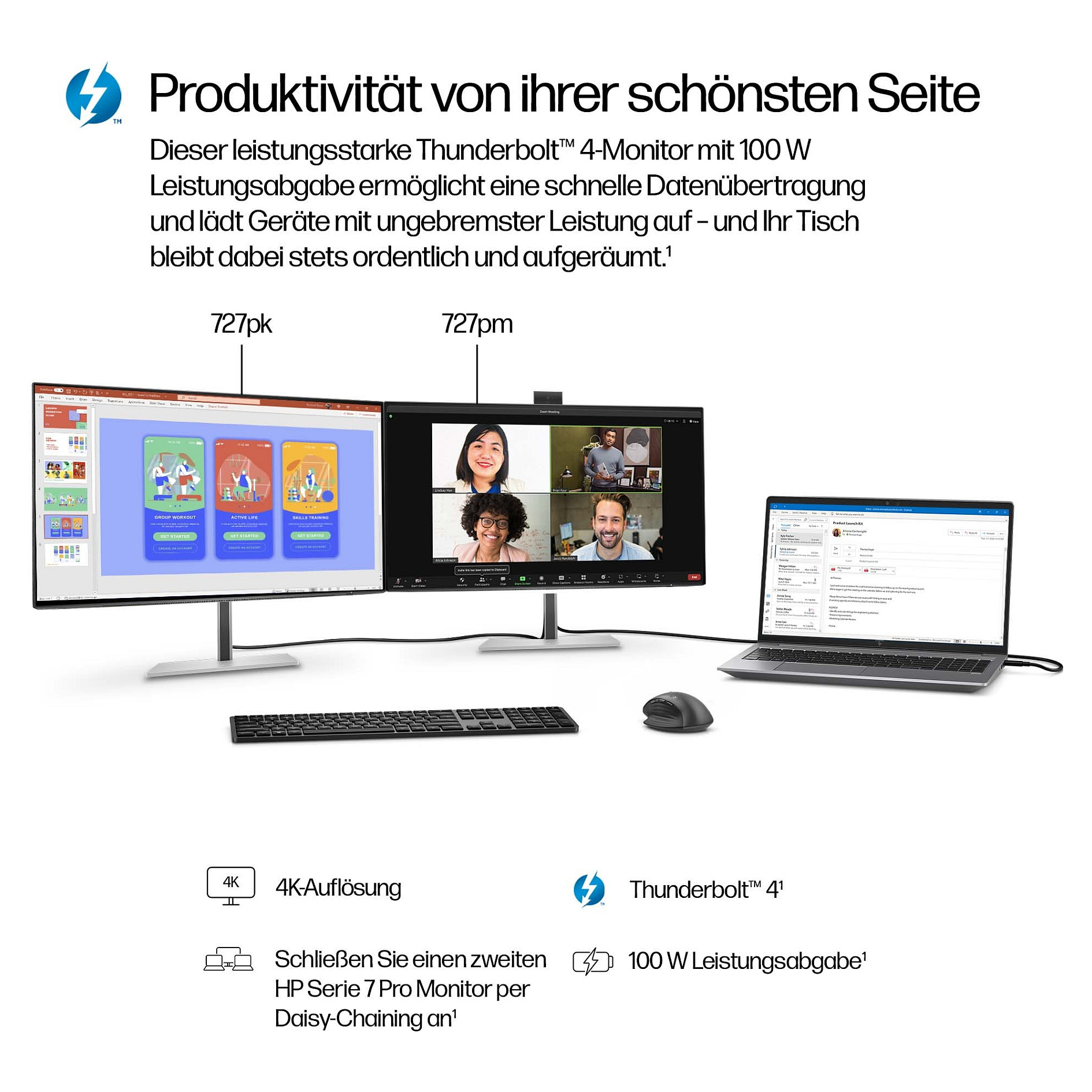 Monitor HP MON 27 S7 Pro 4K (27", 3840 x 2160, IPS, 5 ms, 400 cd/m2, 178 / 178, 20001, HDMI, DP, 2xUSB Type-C 10Gbps, 5xUSB Type-A 10Gbps)-9