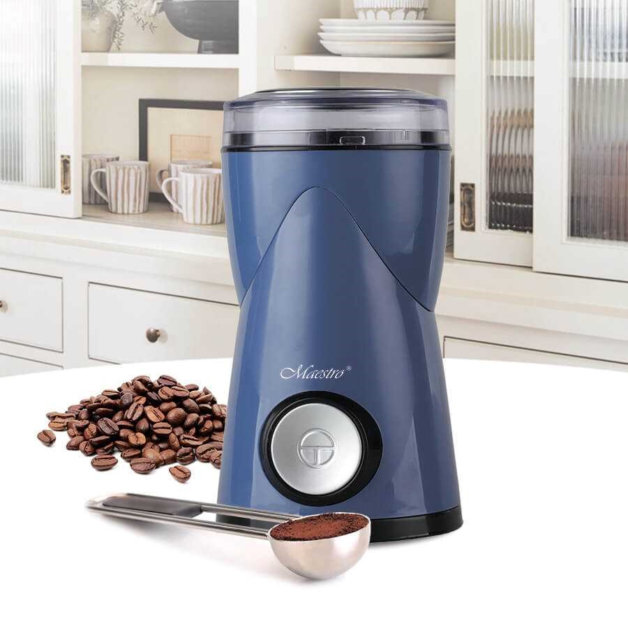 Mlinac za kavu MAESTRO MR-453-BLUE (plavi, nož za mljevenje, 180 W)-1