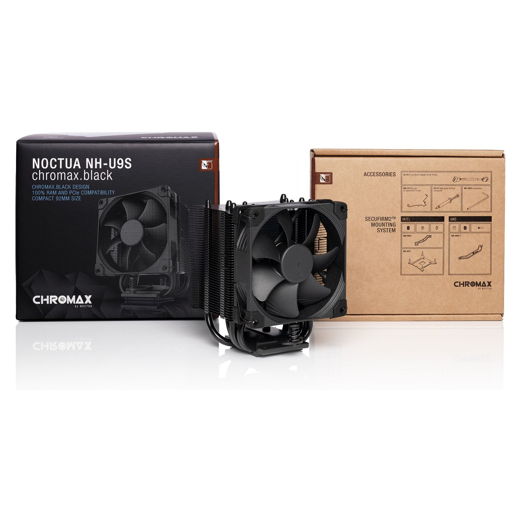 Hlađenje za procesor Noctua NH-U9S chromax.crna (9.2 cm crni-krom, 1 komad)-3