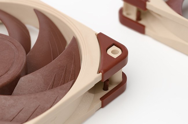 Ventilator za kućište računala Noctua NF A12x25 5V PWM (12 cm, bež-crveni)-5