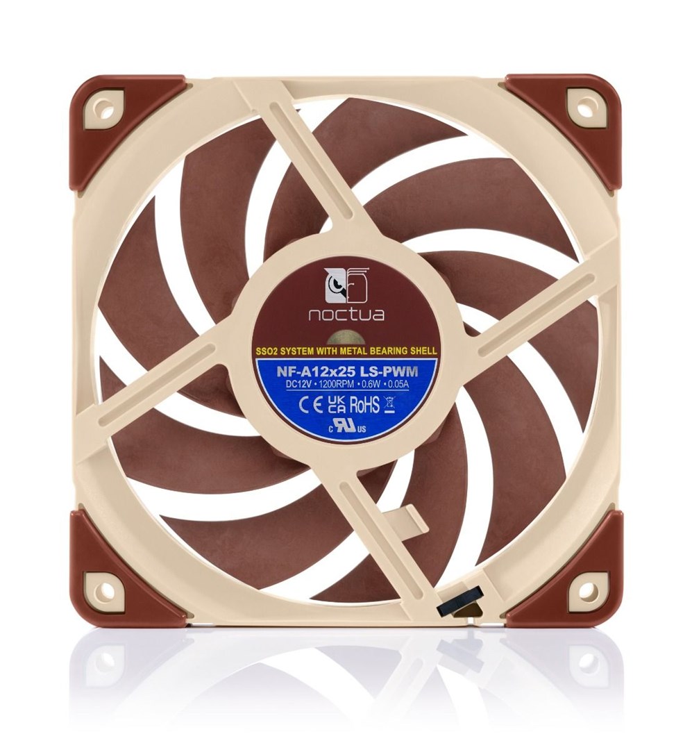 Ventilator za kućište računala Noctua NF-A12x25 (12 cm, bež-smeđi)-3
