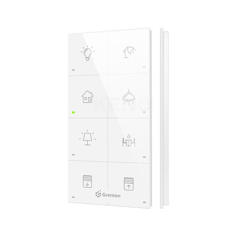 Dodirni panel GRENTON Touch Panel (8 dodirnih područja, TF-BUS, bijeli stakleni prednji dio)-0