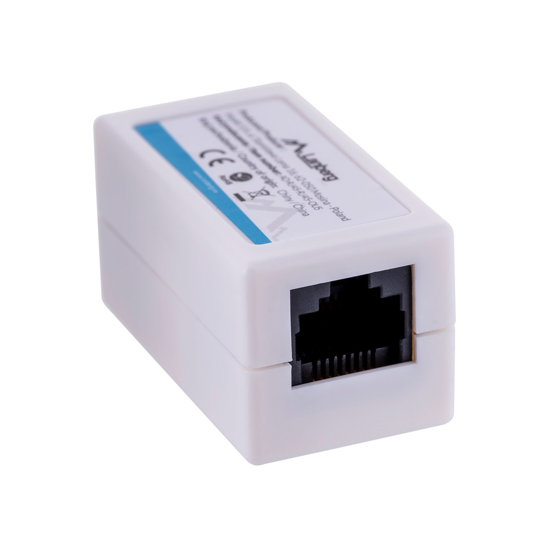 Spolni mjenjač kabela Lanberg AD-RJ45-RJ45-OU5 RJ-45 bijeli-1