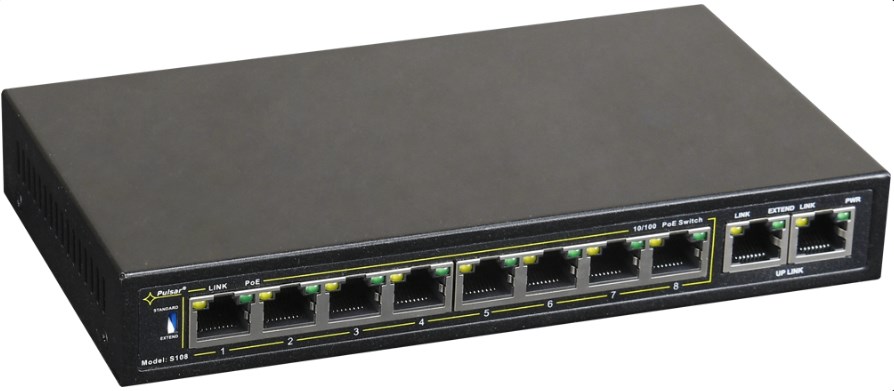 Mrežni switch PULSAR S108 (10x 10/100, 8x PoE+, 96W)-1