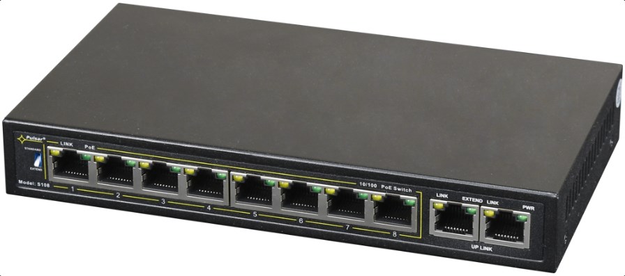 Mrežni switch PULSAR S108 (10x 10/100, 8x PoE+, 96W)-0