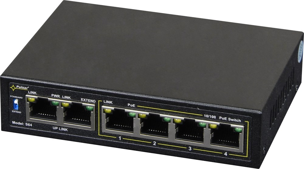 PoE Switch PULSAR S64 (4x PoE+, 2x Uplink)-1