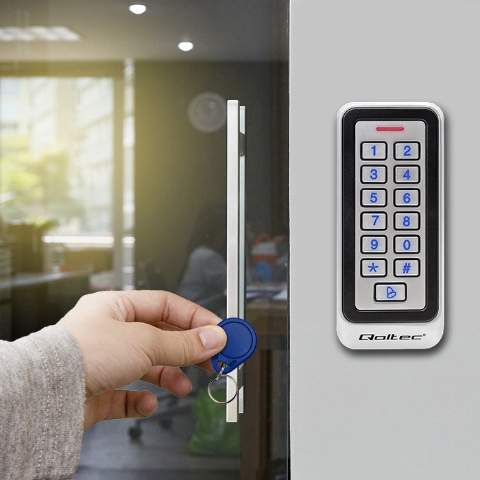 Brava s kodom QOLTEC Rhea 52442 (s RFID čitačem, zvono, IP68, EM)-1