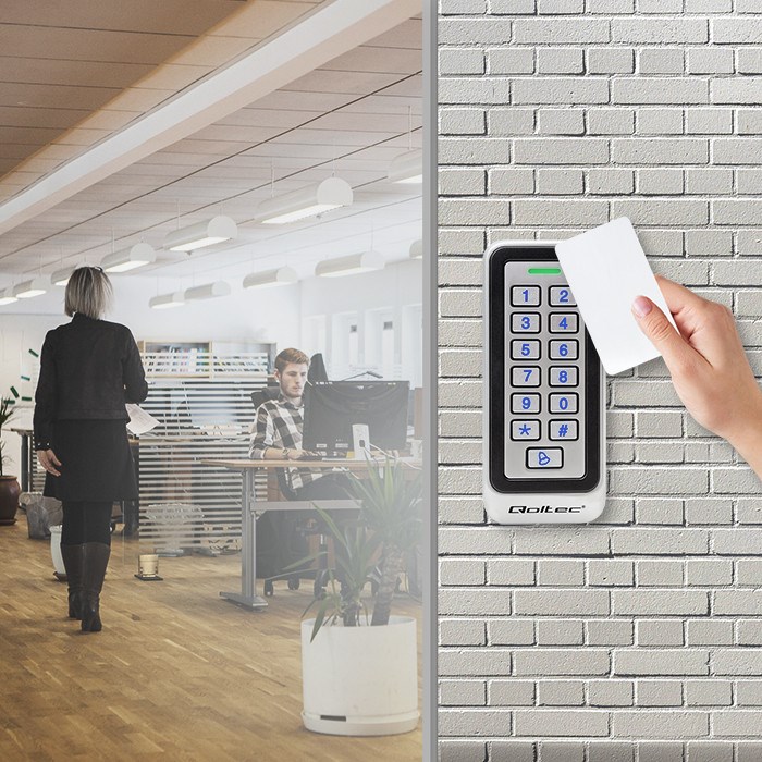 Brava s kodom QOLTEC Rhea 52442 (s RFID čitačem, zvono, IP68, EM)