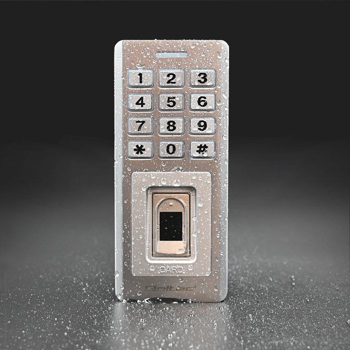 Brava s kodom QOLTEC Oberon 52447 (s čitačem otiska prsta, RFID, zvono, IP68, EM)-2
