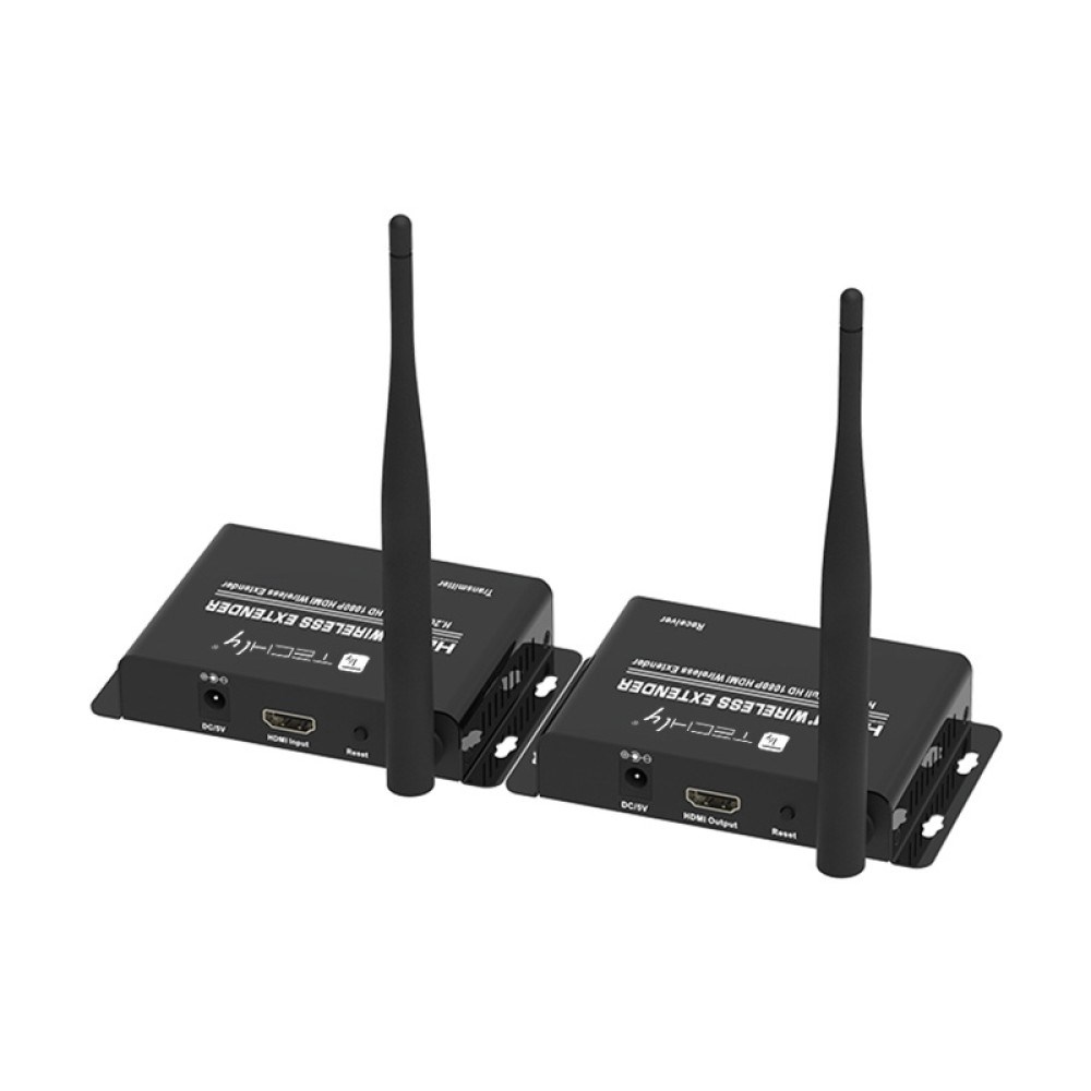 AV pojačivač TECHLY IDATA HDMI-WL55 (AV odašiljač & prijemnik) crni-1