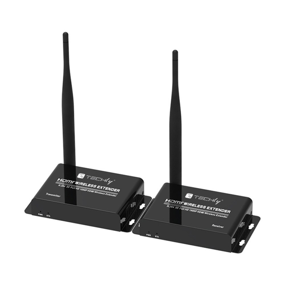 AV pojačivač TECHLY IDATA HDMI-WL55 (AV odašiljač & prijemnik) crni-0
