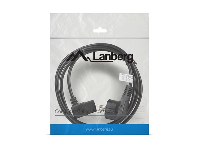 Naponski kabel Lanberg CA-C13C-12CC-0018-BK crni 2 m C13 spojnica CEE7/7-2