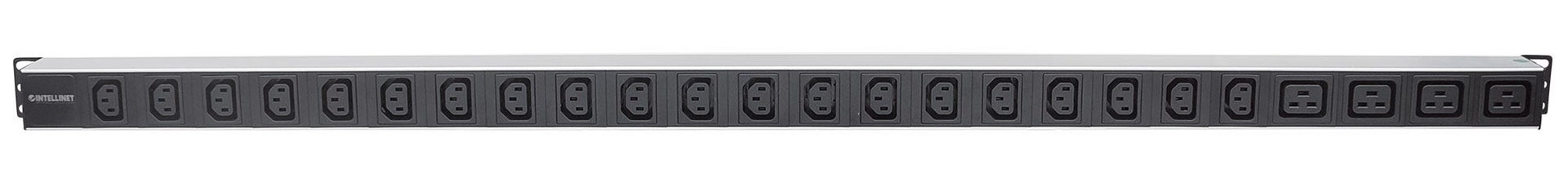 Vertikalna jedinica za distribuciju energije za montažu na stalak INTELLINET 24-izlazna (20 x C13 & 4 x C19, odstranjivi kabel za napajanje, stražnji C14 ulaz)-4