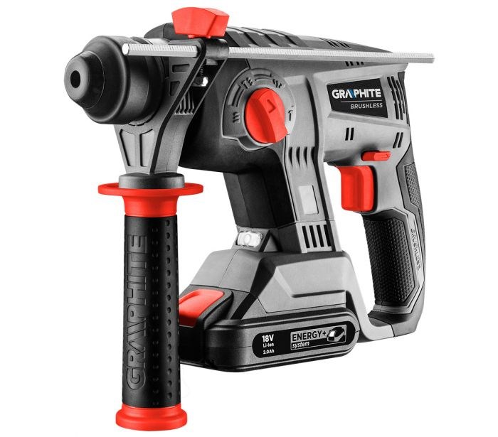 Akumulatorski rotacijski čekić GRAPHITE 58G027 Energy+ (18V, SDS Plus, bez baterije)-3