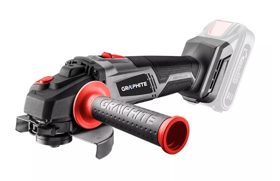 Kutna brusilica na baterije GRAPHITE Energy+ 18V (bez baterije, bez četkica, disk 125 mm)-6