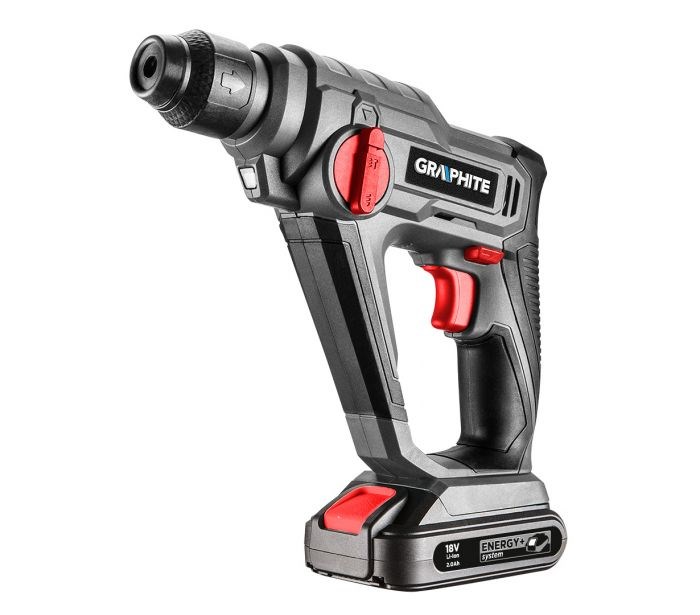 Akumulatorski rotacijski čekić GRAPHITE 58G009 SDS Plus Energy+ 18V (bez baterije i punjača)-2