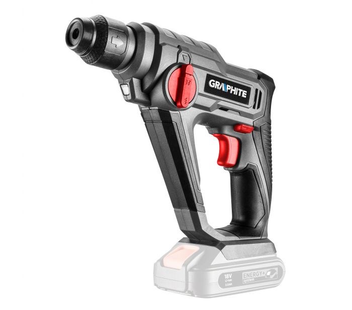 Akumulatorski rotacijski čekić GRAPHITE 58G009 SDS Plus Energy+ 18V (bez baterije i punjača)-0
