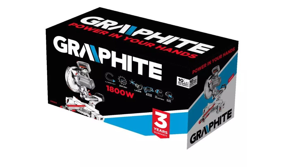 Kosa pila GRAPHITE 1800W (list pile 254x30 mm)-6