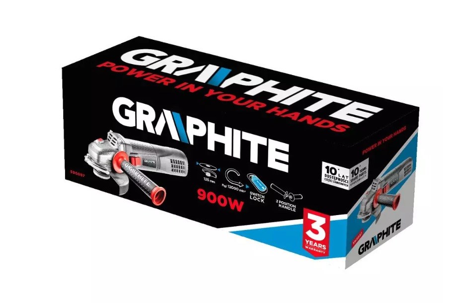 Kutna brusilica GRAPHITE 900W (disk 125mm)-1