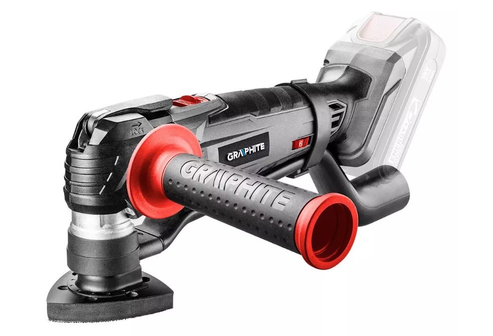 Multifunkcijski stroj Graphite Energy+ 18V Li-Ion (bez baterije, oscilacijski kut 3°, LED osvjetljenje, težina 1.8 kg)