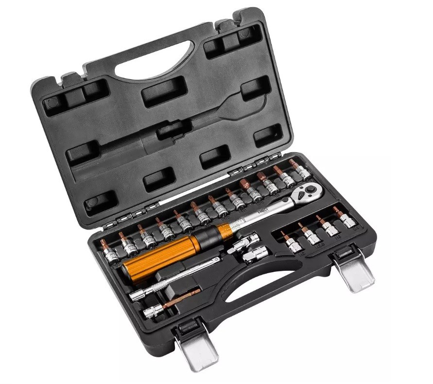 Moment ključ set NEO TOOLS 08-820 (1/4", 5-25 Nm, 21 kom)-4