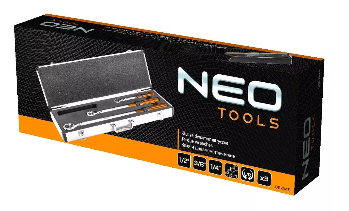 Set moment ključeva NEO TOOLS 08-845 (1/4", 3/8", 1/2", 5-330 Nm, CrV)-8
