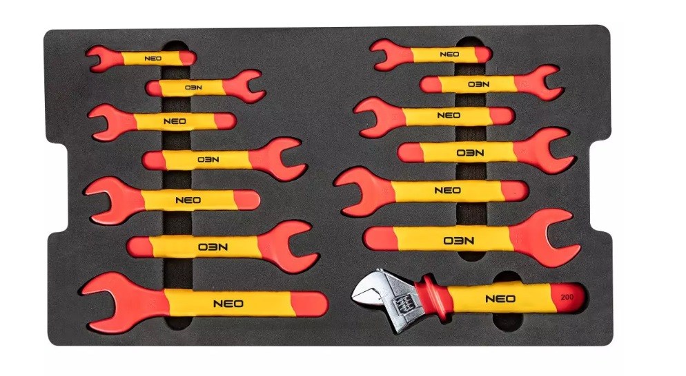 Kutija s alatom NEO TOOLS 01-311 za električare (52 kom, 22" kofer, IP67)-14