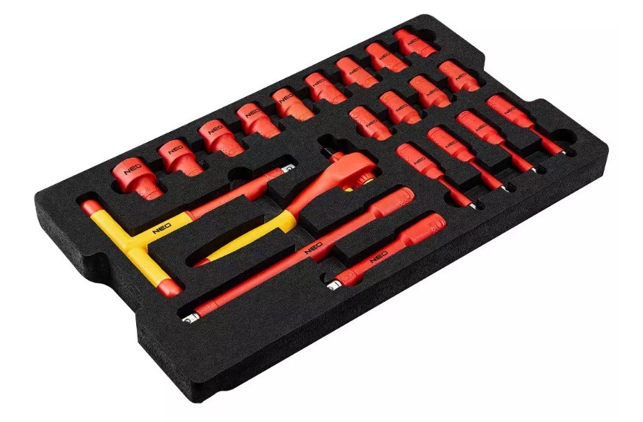 Kutija s alatom NEO TOOLS 01-311 za električare (52 kom, 22" kofer, IP67)-3