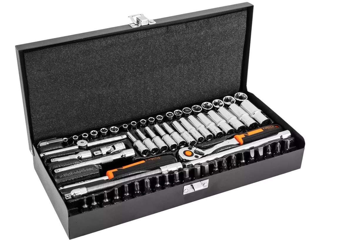 Set nasadnih ključeva NEO TOOLS (1/4", 63 dijela)