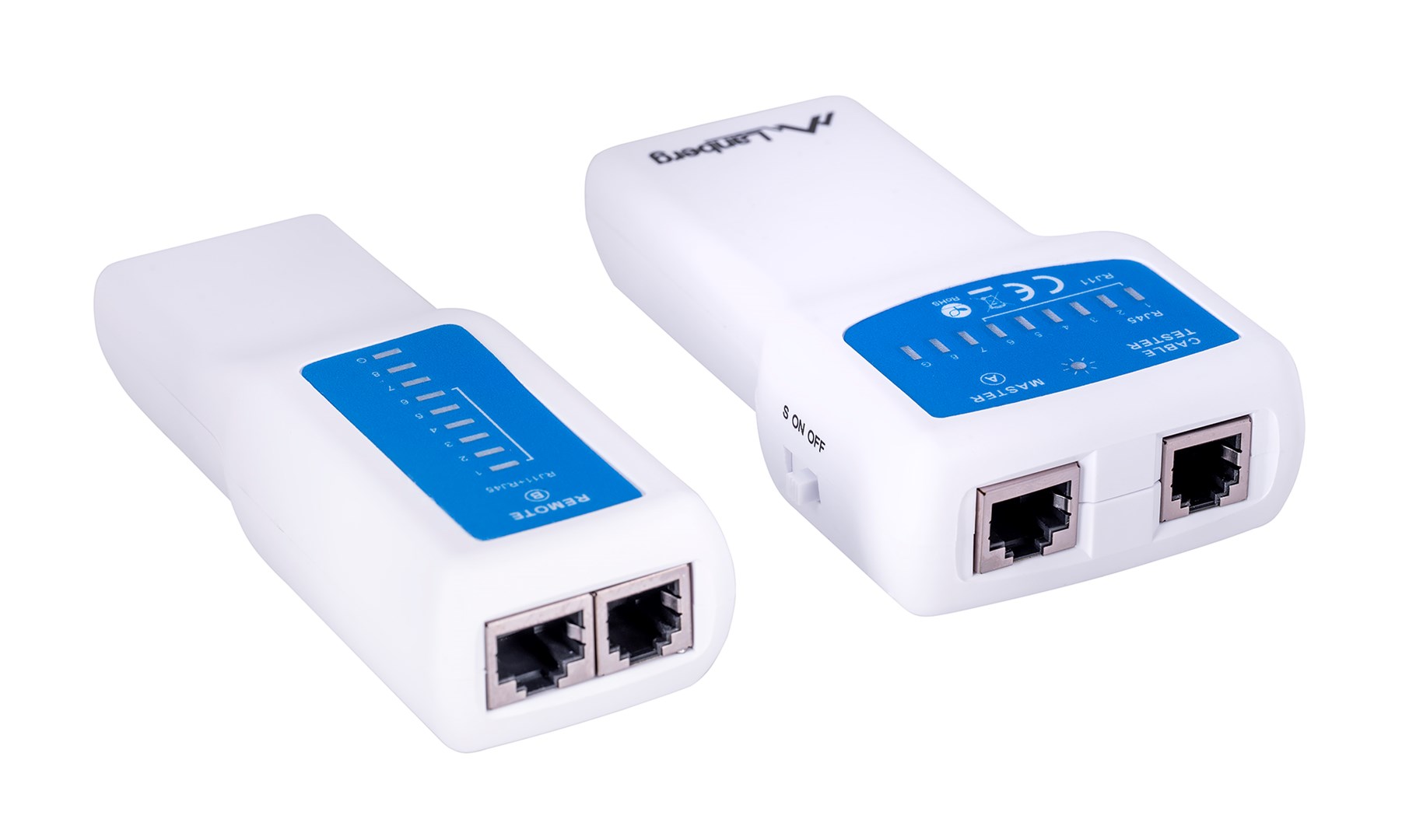 Testera za mrežni kabel Lanberg NT-0402 PoE testera plavi bijeli-2