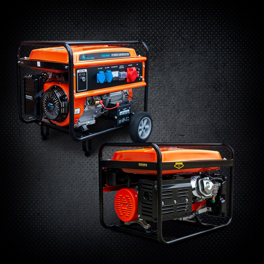 Generator EXTRALINK EGH-7000 hybrid (7000 W, 4-taktni, benzinski, ručno/elektronsko paljenje, inverter tehnologija)-26
