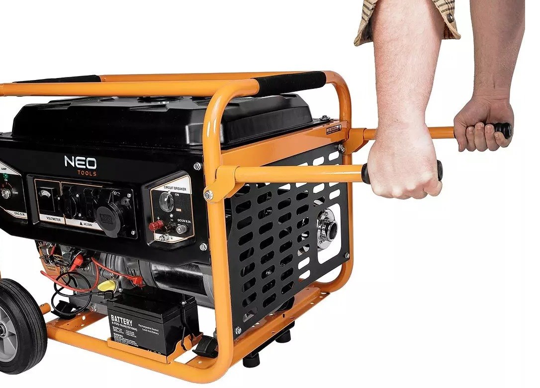 Agregat NEO TOOLS 04-731 (benzinski, 6 kW nazivno, 6,5 kW maksimalno, 420 cm³, spremnik 25 l)-4