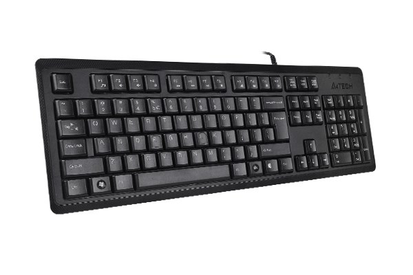 Tipkovnica A4TECH KR-92 (USB, QWERTY, engleski) crna – internacionalna non HR tipkovnica-1