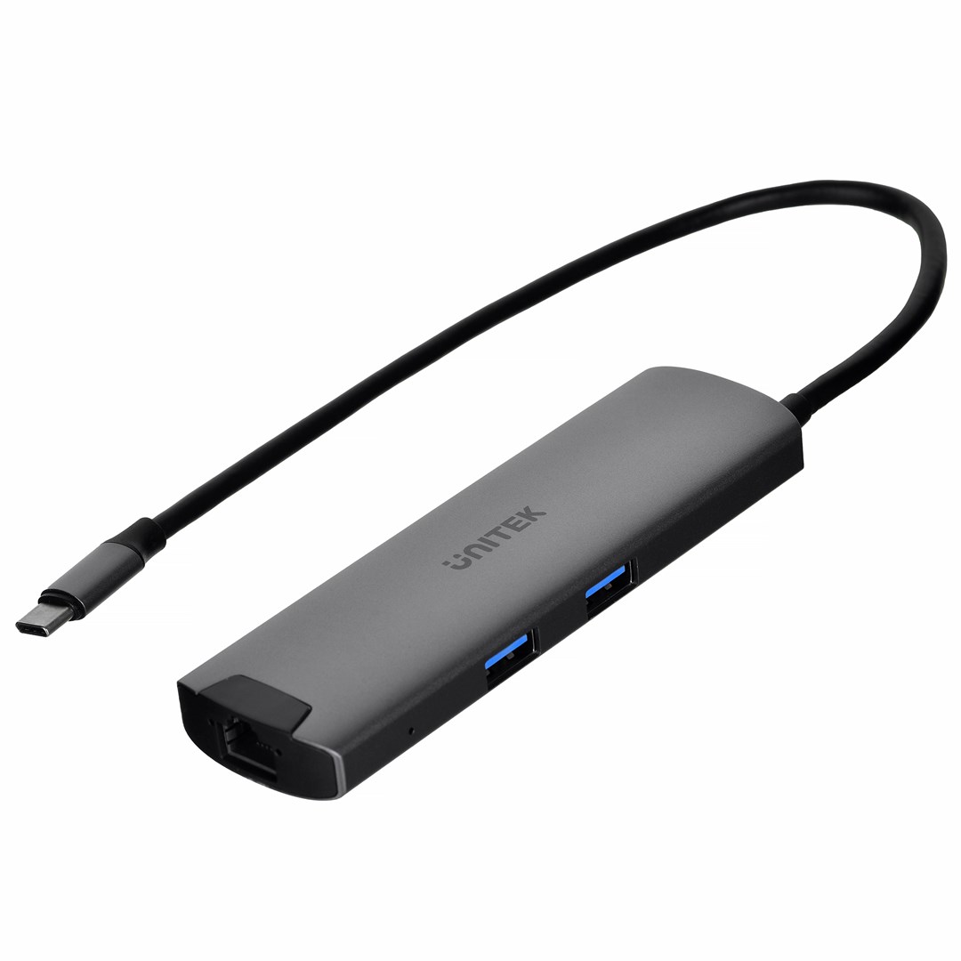 Aktivni HUB UNITEK (USB-C 5GBPS, HDMI, RJ-45, PD 100W)-0
